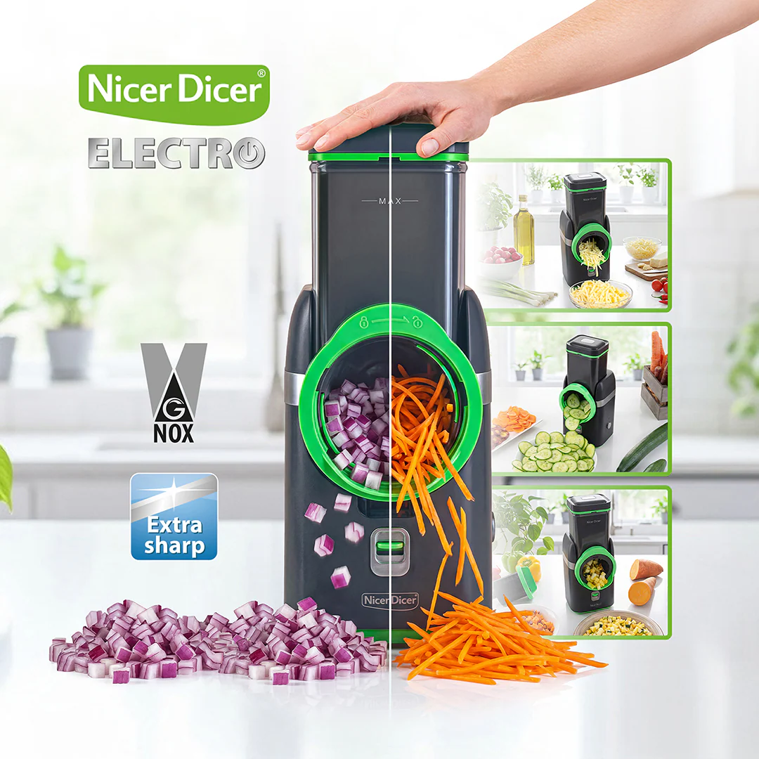 Sähköinen vihannesleikkuri - Nicer Dicer Electro