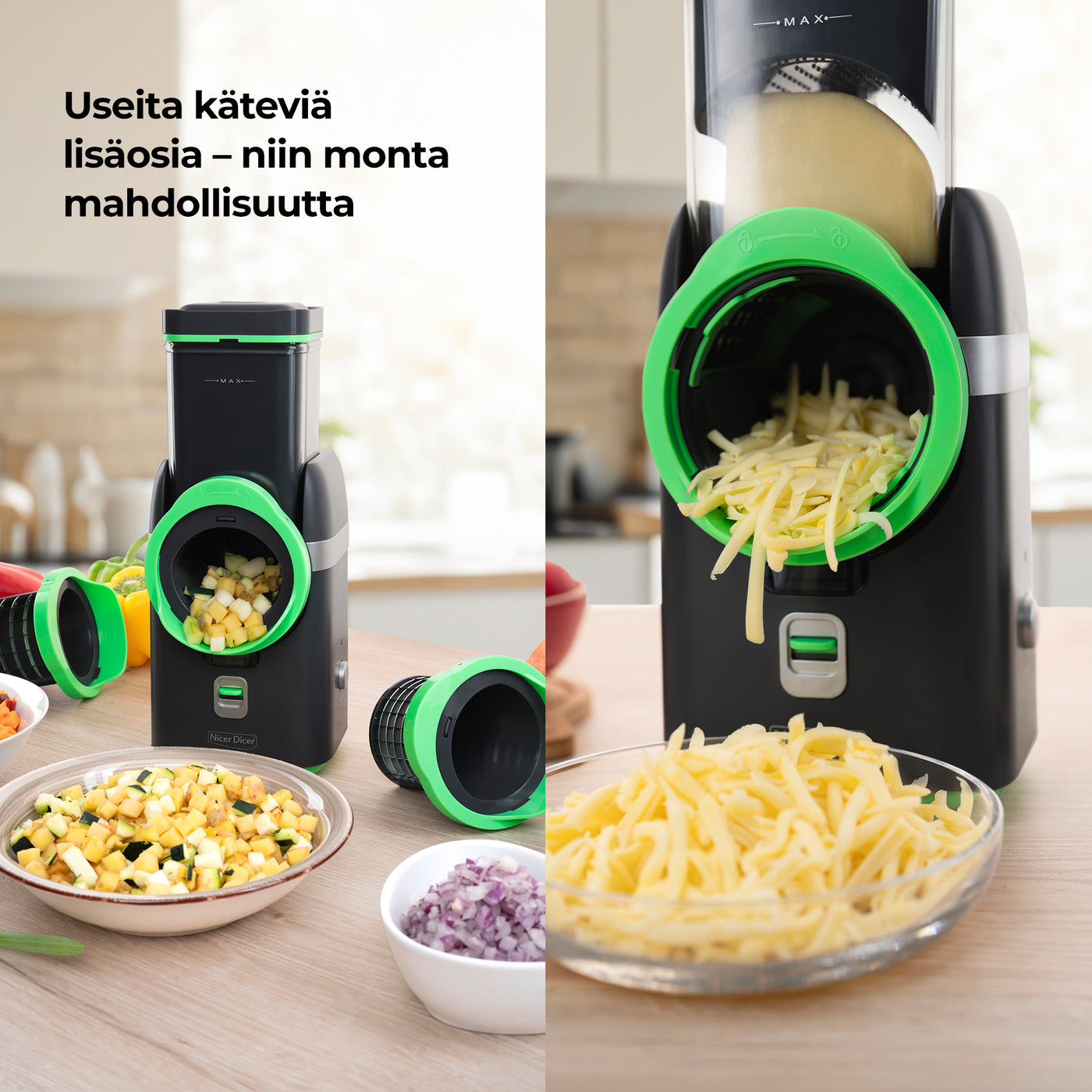 Sähköinen vihannesleikkuri - Nicer Dicer Electro